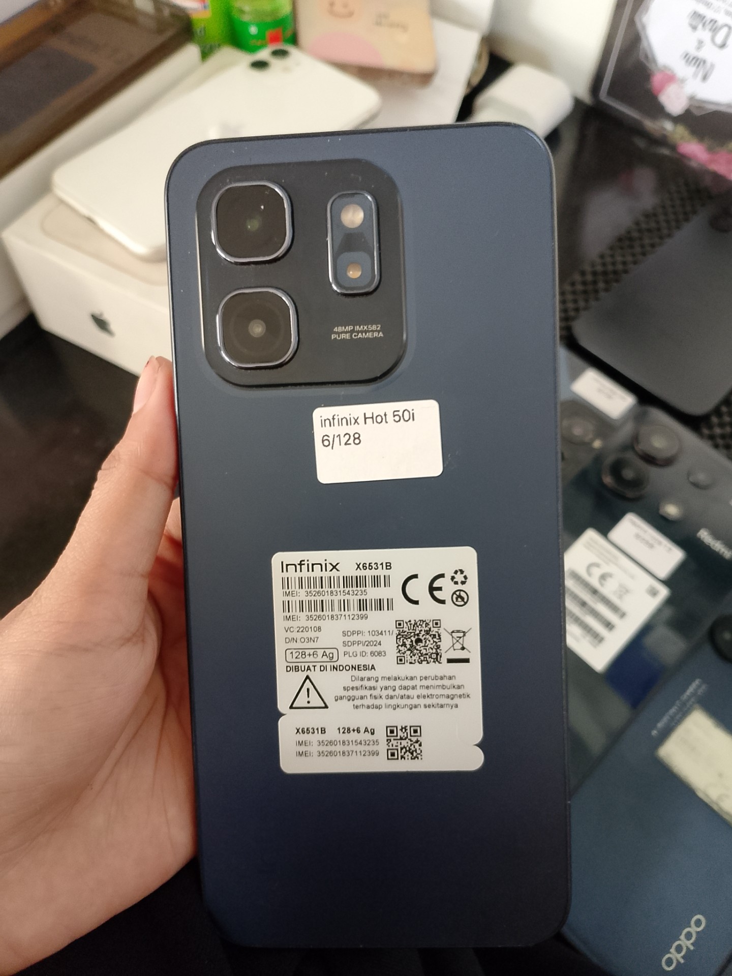 Infinix Hot 50i 6/128 Second Hp+ Cas