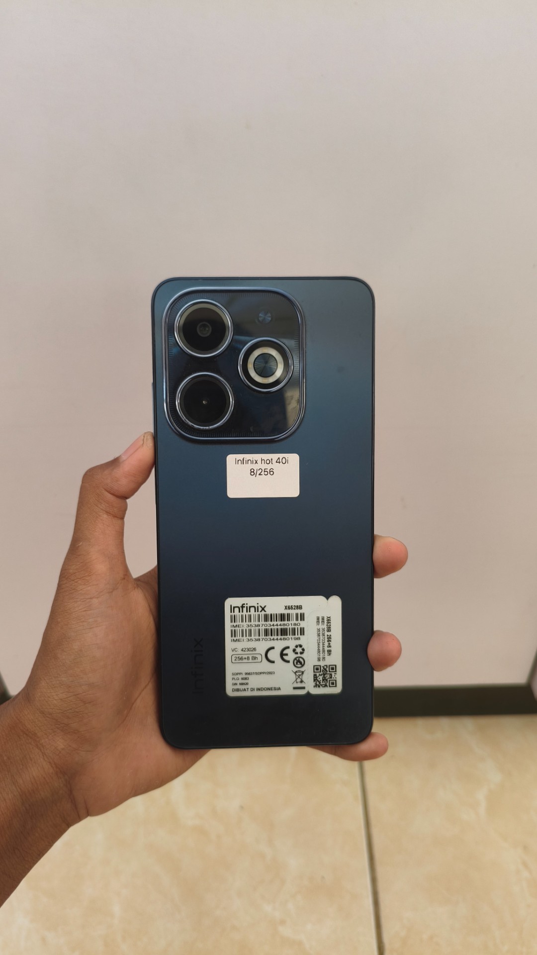 Infinix Hot 40i 8/256 GB Second Hp+Cas