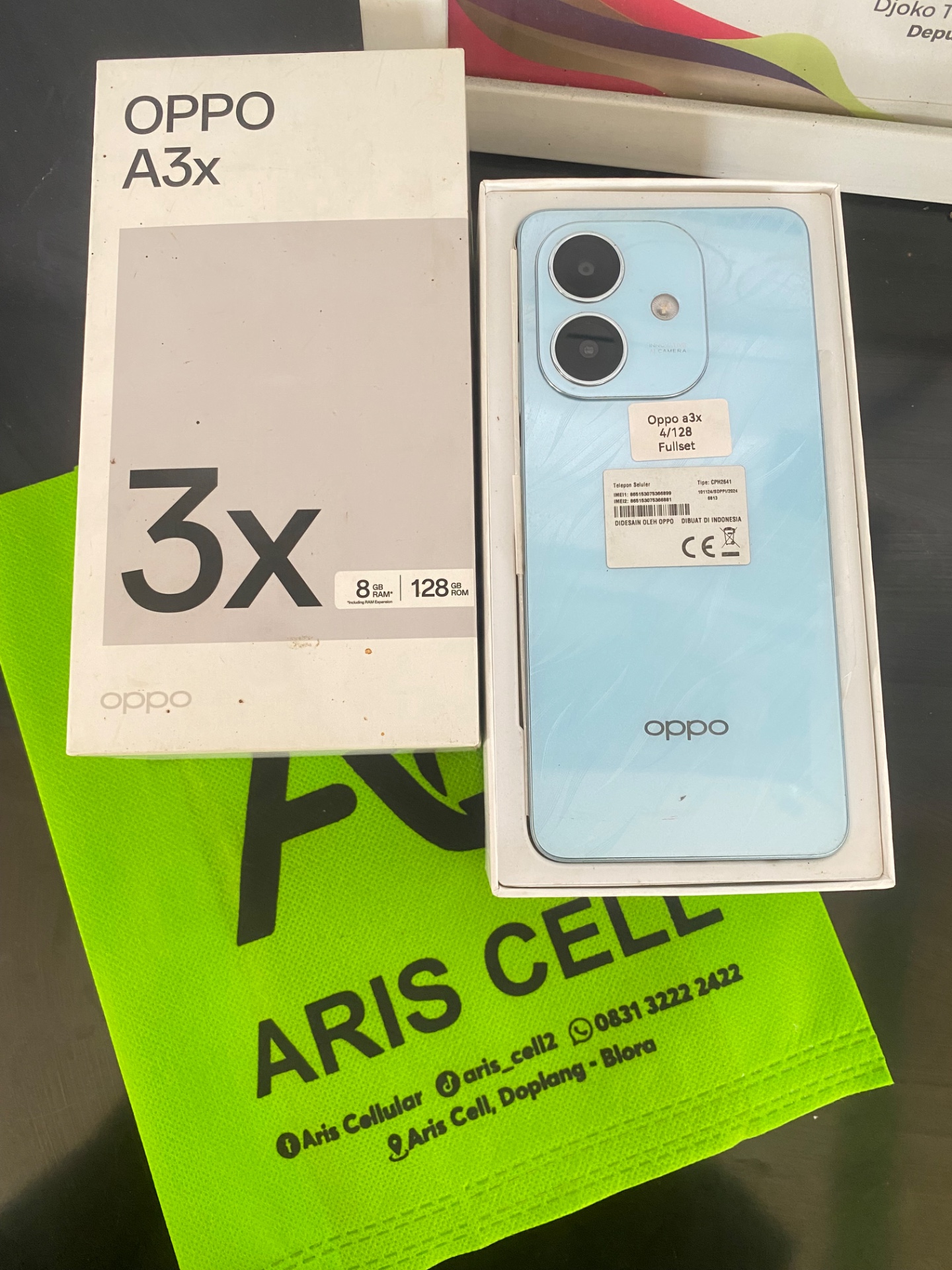 Oppo a3x ram 4/128 fullset