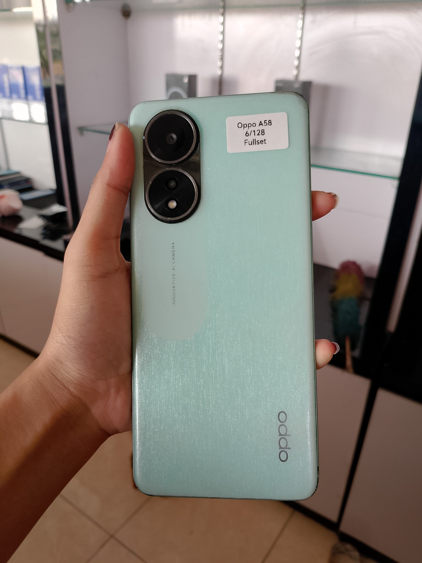 Oppo a58 6/128 GB Second Hp+Cas