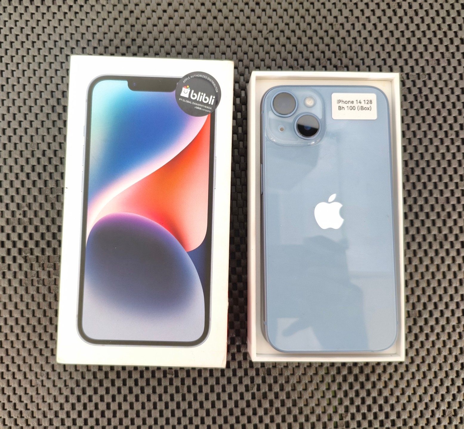 iPhone 14 128 GB Blue Second iBox Fullset