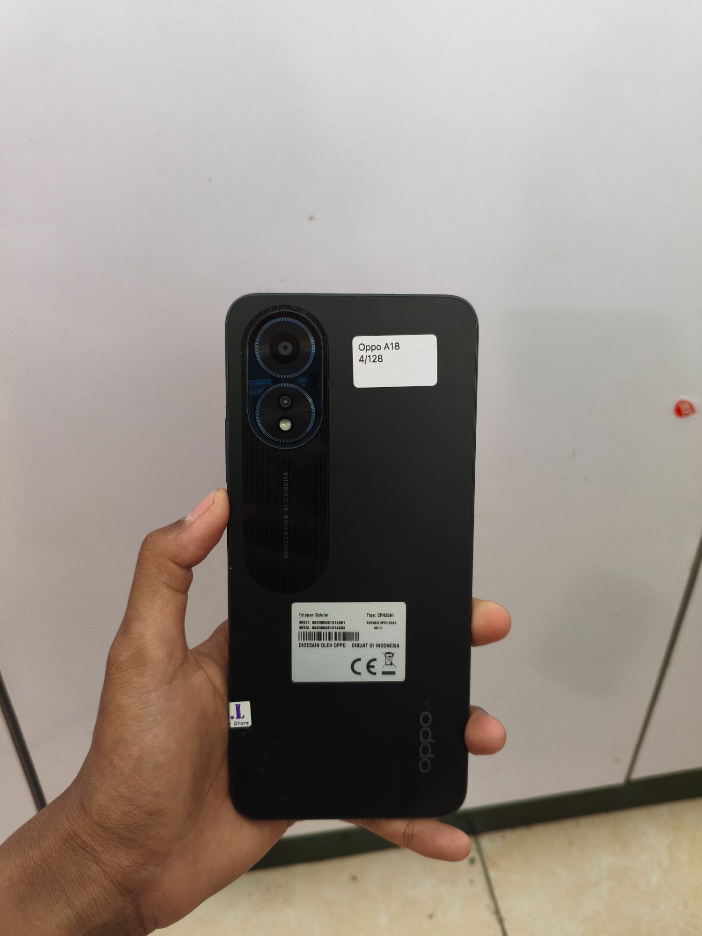 Oppo A18 4/128 GB Second Hp+Cas